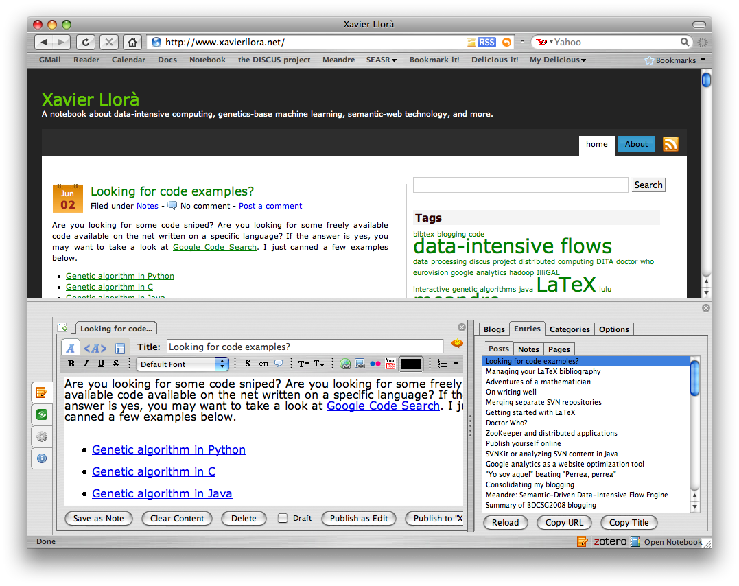 ScribeFire screenshoot ScribeFire screenshoot